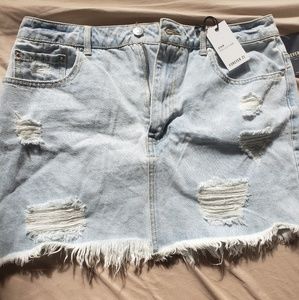 Forever21 Light Denim Jean Skirt